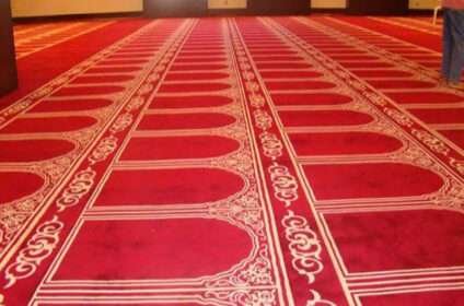 Carpet-inside-a-mosque-with-repeating-patterns-of-stars-and-circles